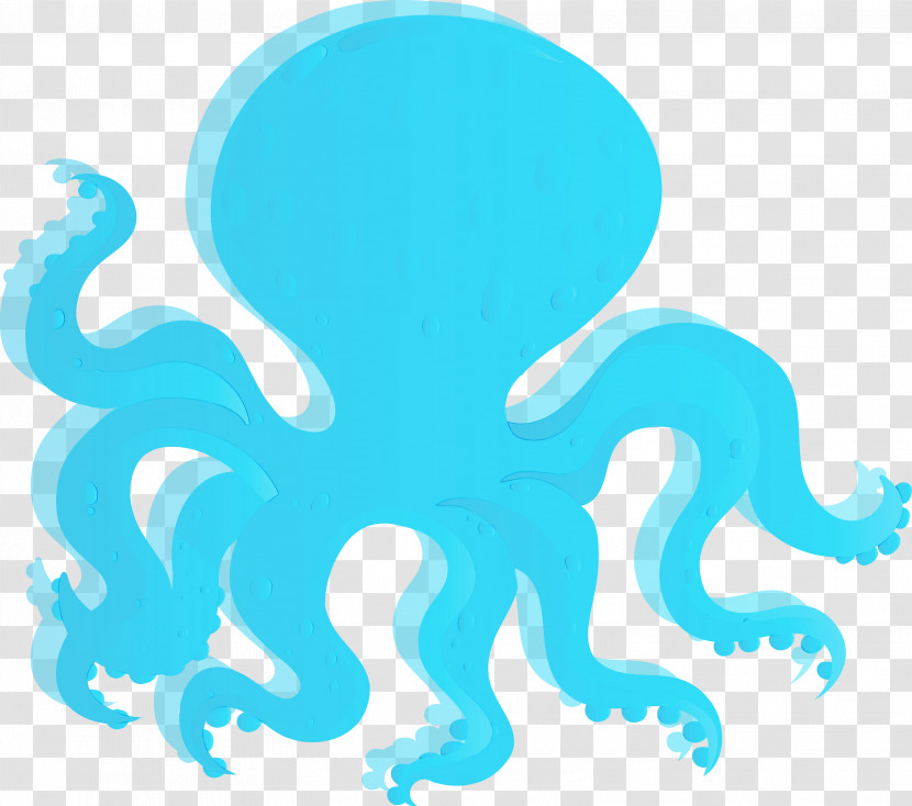 Aqua Octopus Turquoise Blue Turquoise Transparent PNG