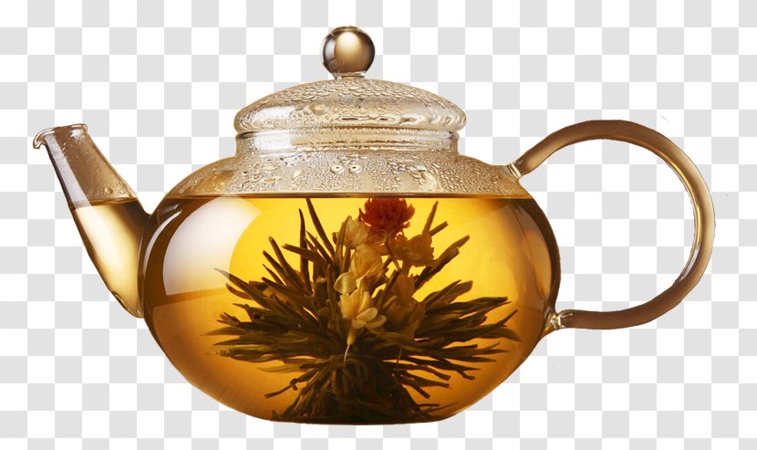 Green Tea Coffee Flowering Kettle - Herbal - Transparent Transparent PNG