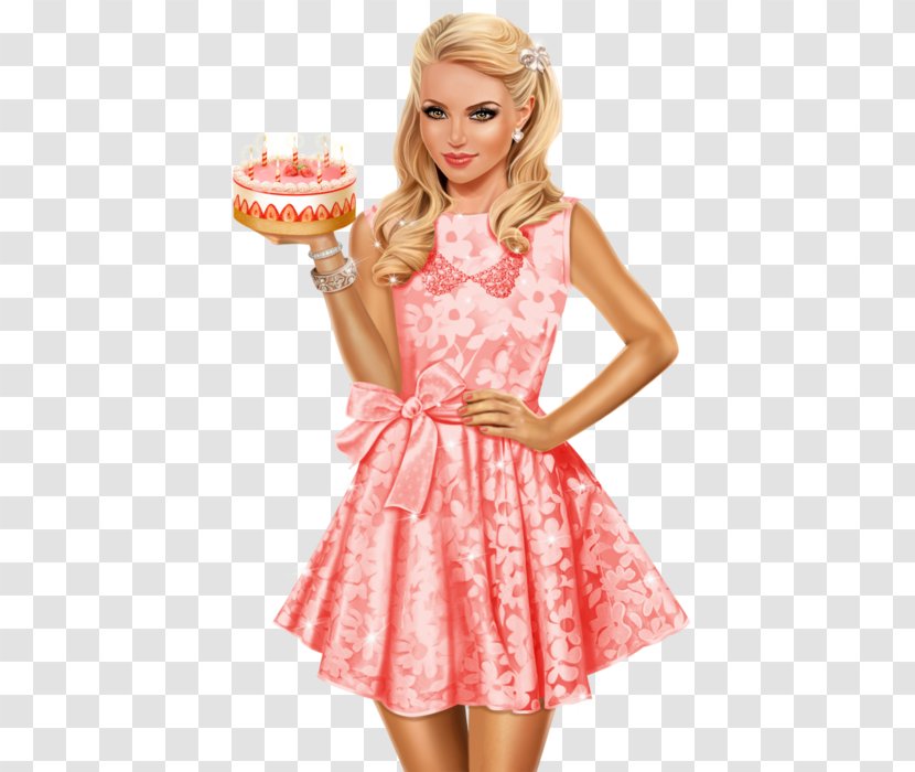Birthday Cake Woman Happy To You New Year - Frame - девушки Transparent PNG
