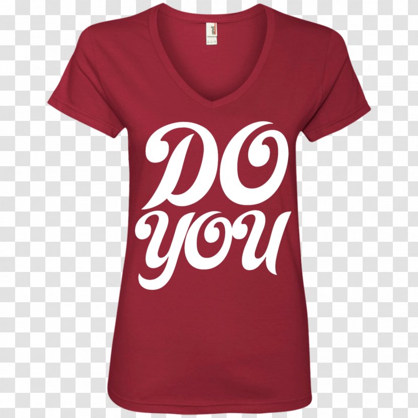 T-shirt Neckline Fashion Sleeve - Red - Urban Women Transparent PNG