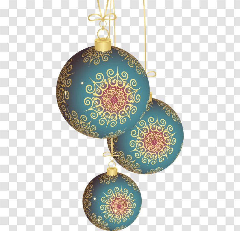 Christmas Ornament Clip Art - Boules - Hand-painted Pattern Ball Transparent PNG