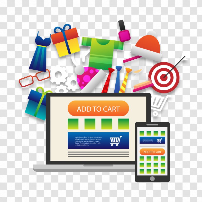 Online Shopping Business Advertising Cart Payment - Brand - Vector Add To Transparent PNG