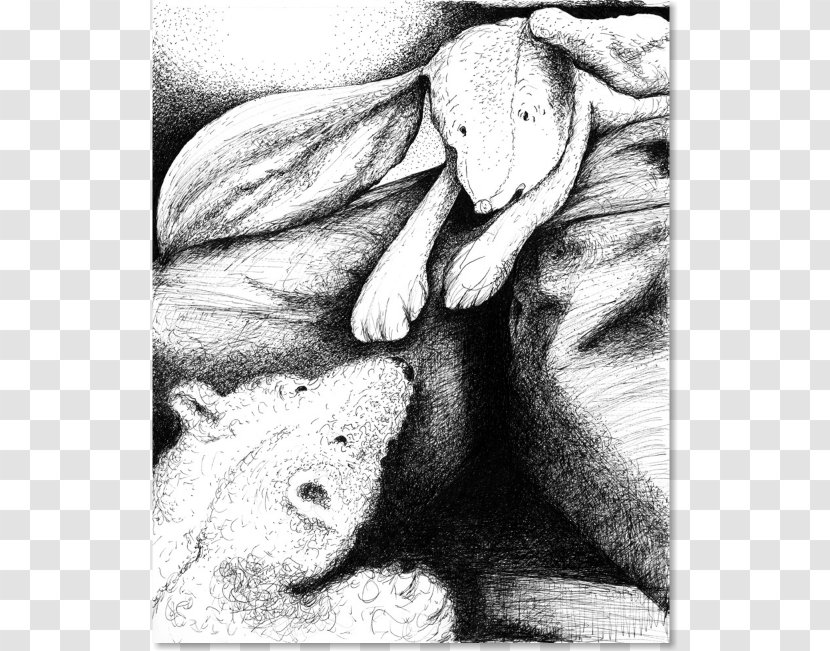 Homo Sapiens Finger Drawing Sketch - Paw - Bear And Rabbit Transparent PNG