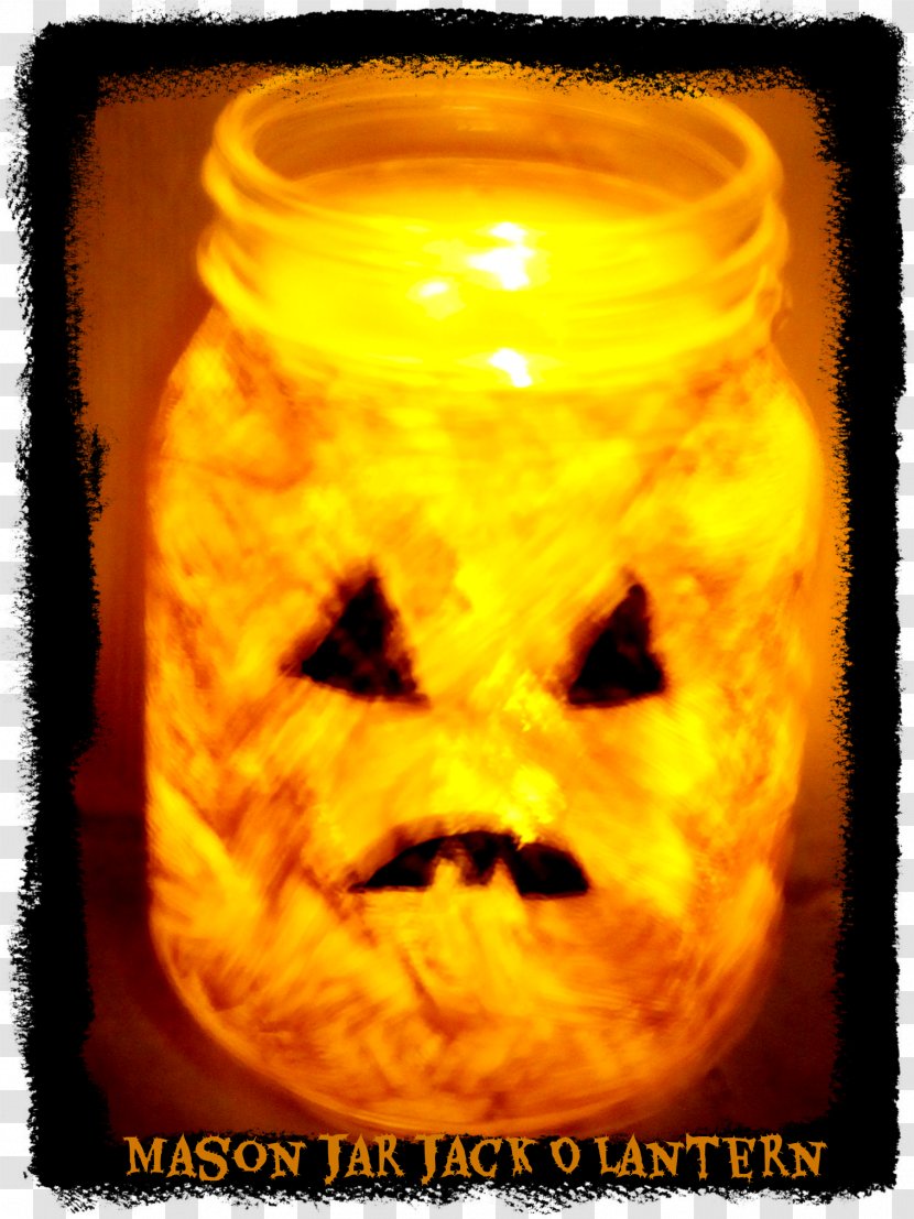 Paper Mason Jar Jack-o'-lantern Jewellery - Halloween Transparent PNG
