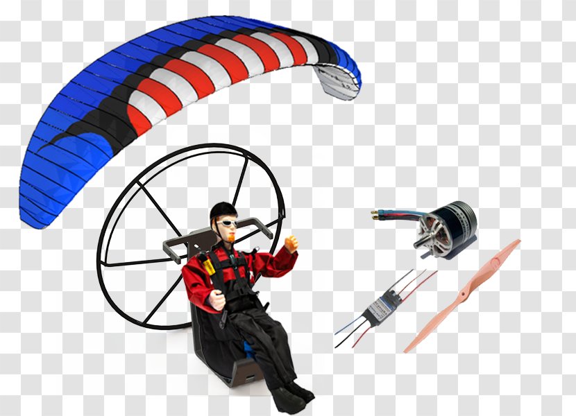 Paramotor Paragliding Radio-controlled Model Radio Control Flight - Backpack Transparent PNG
