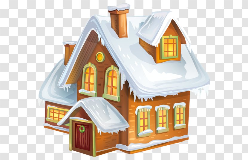 Gingerbread House Christmas Clip Art - Winter Cliparts Transparent PNG