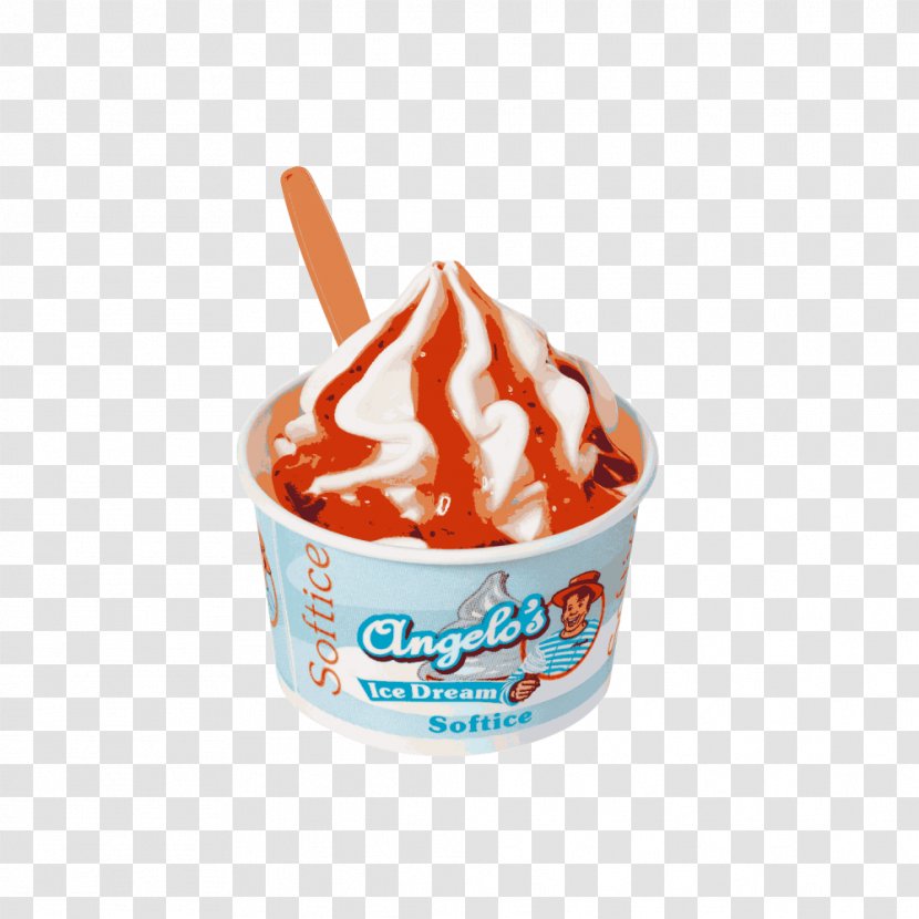 Sundae Ice Cream Gelato Frozen Yogurt Soft Serve - Flavor - Strawberry Transparent PNG