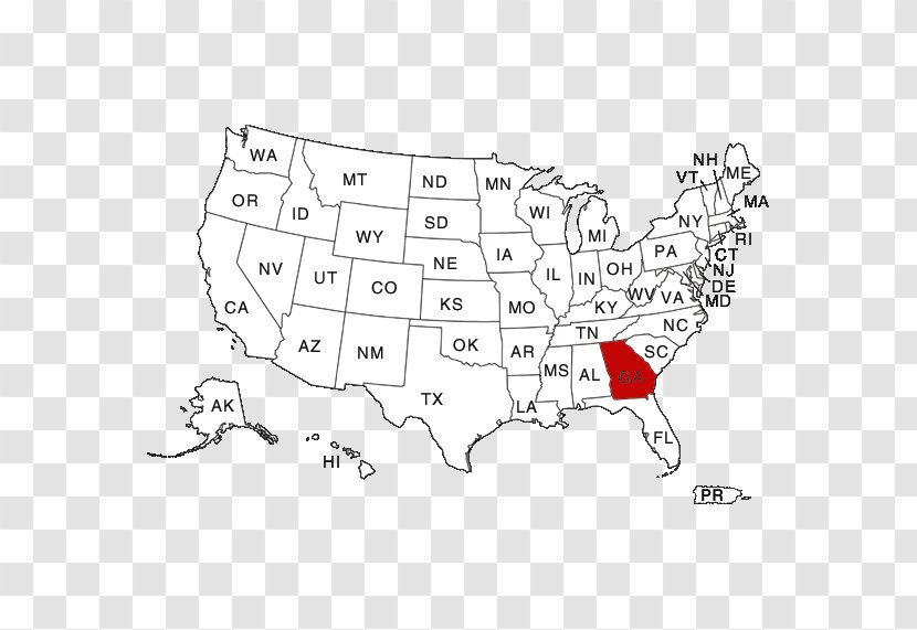 Page Blank Map U.S. State World - Black And White Transparent PNG