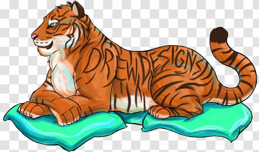 Whiskers Tiger Cat Clip Art - Tail Transparent PNG