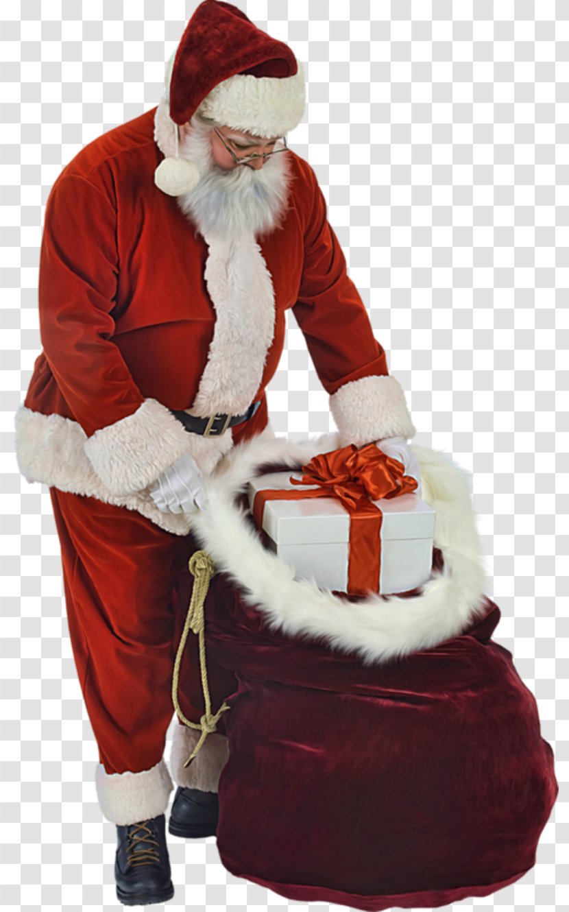 Santa Claus Ded Moroz Woman - Silhouette Transparent PNG