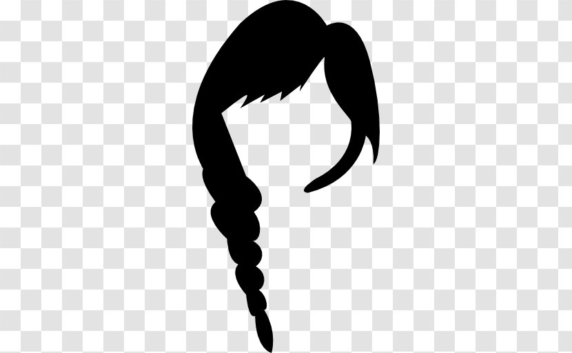 Black Hair Hairstyle Long Beauty Parlour - Silhouette Transparent PNG