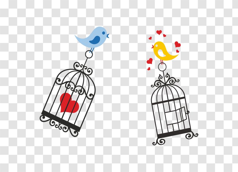 Lovebird Birdcage - Body Jewelry - Tarjetas De Amor Transparent PNG