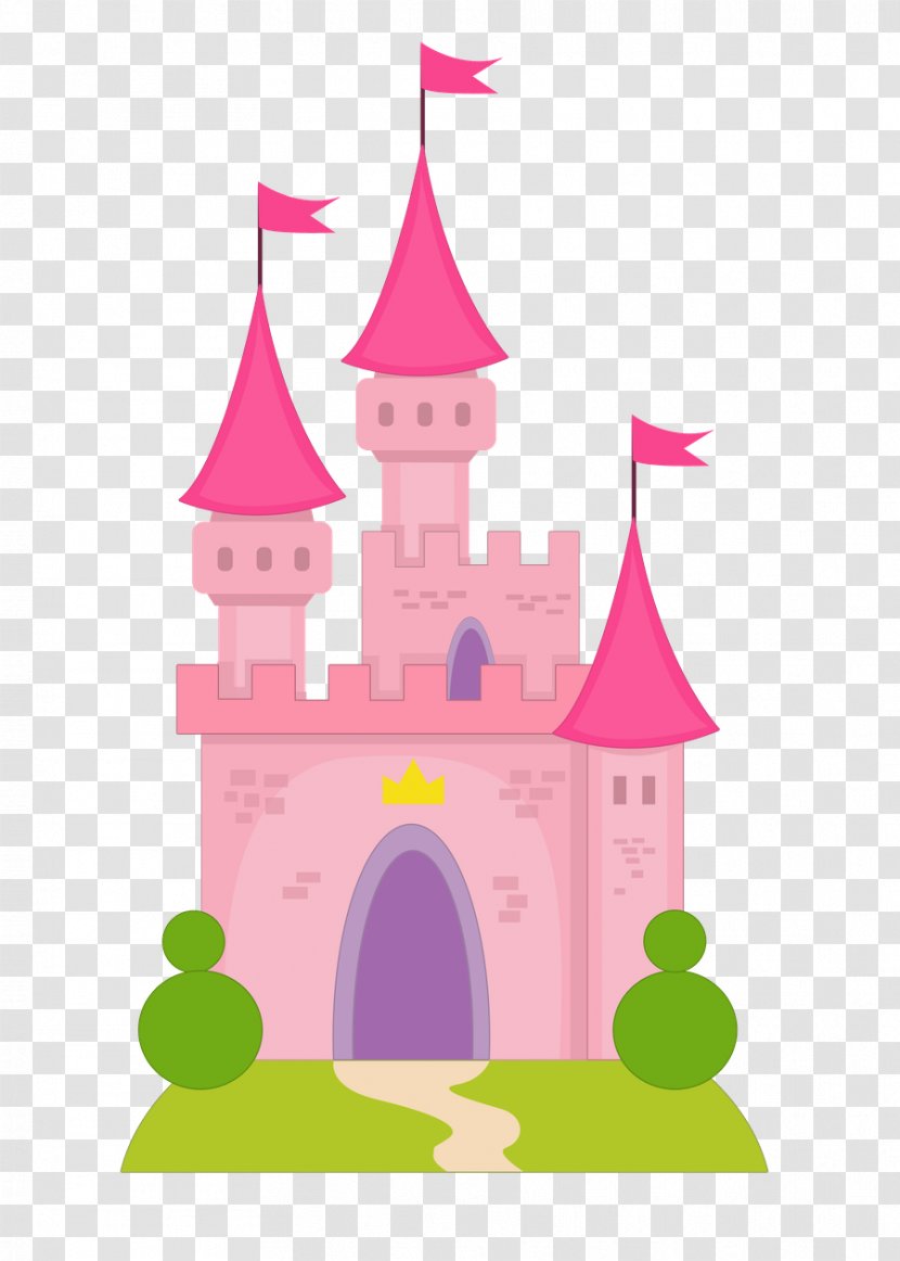 Cinderella Princess Aurora Disney Castle - Pink Transparent PNG