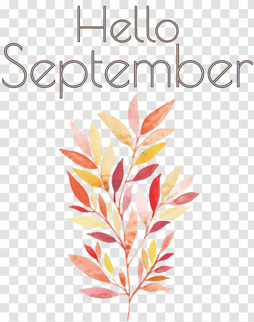 Hello September September Transparent PNG