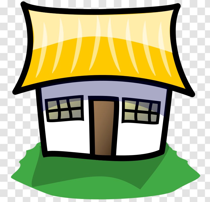 Emergency Shelter House Clip Art - Yellow - Illustrator Transparent PNG