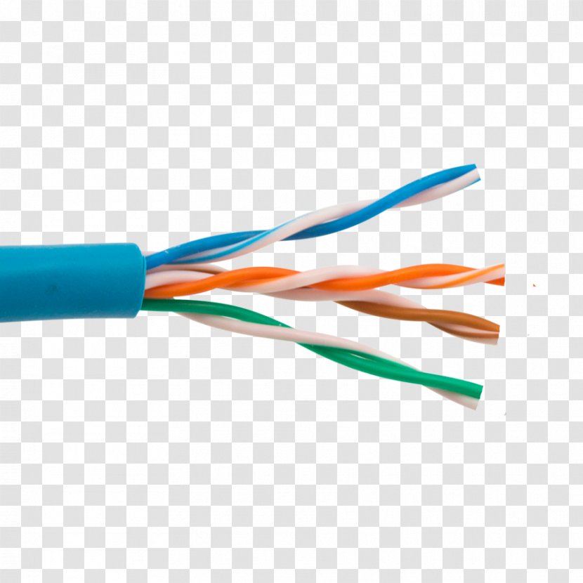 Category 5 Cable Twisted Pair Electrical 6 Wires & - Orange - Tiaeia568a Transparent PNG