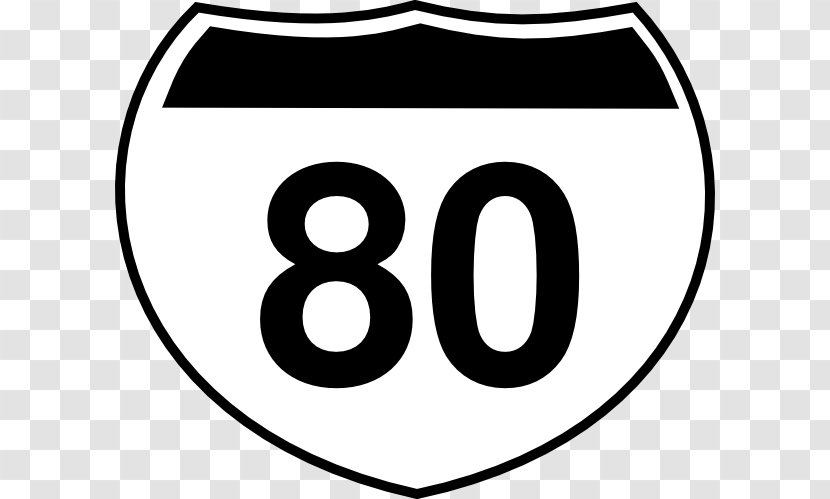 Interstate 40 In North Carolina 80 35 Clip Art - Traffic Sign Transparent PNG