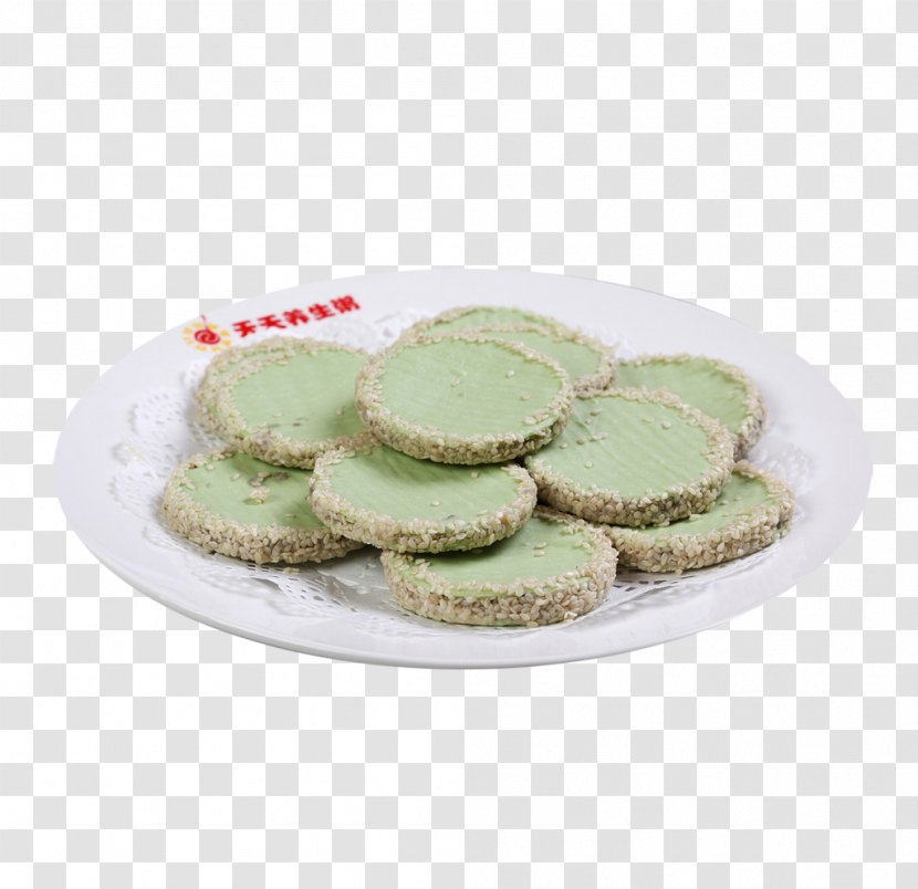 Green Tea Mochi Dim Sum Nian Gao - Icing - Product In Kind, Pie Transparent PNG