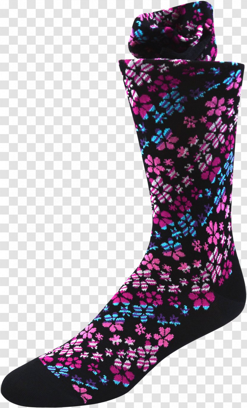 Boot Wildflower Sock Shoe - Purple Transparent PNG