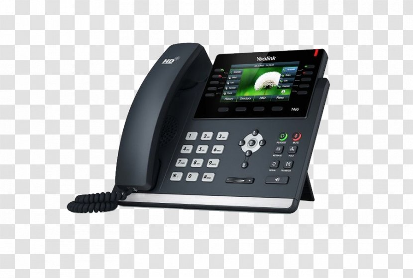 VoIP Phone Telephone Yealink SIP-T46S SIP-T23G Voice Over IP - Calco Group Bv Transparent PNG