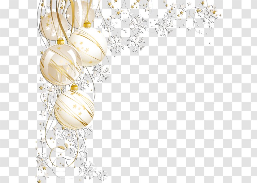 Christmas Clip Art - Yellow - Ball Pattern Transparent PNG