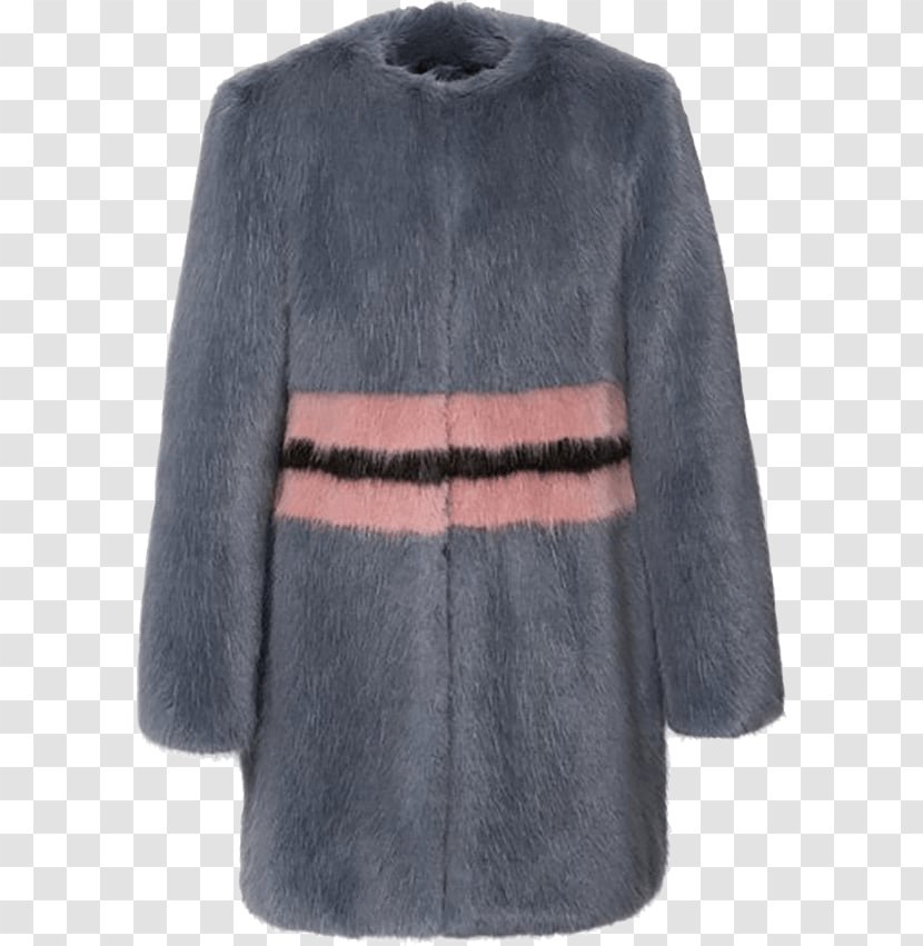 Fur Overcoat Wool Grey - Faux Transparent PNG