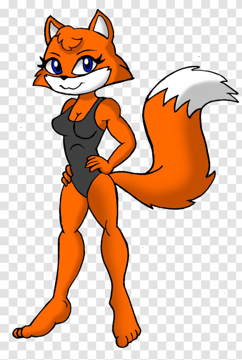 Cat One-piece Swimsuit Red Fox Roxy Transparent PNG