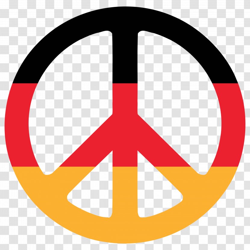 Flag Of Germany Peace Symbols International Fellowship Reconciliation Clip Art - Germ Cliparts Transparent PNG
