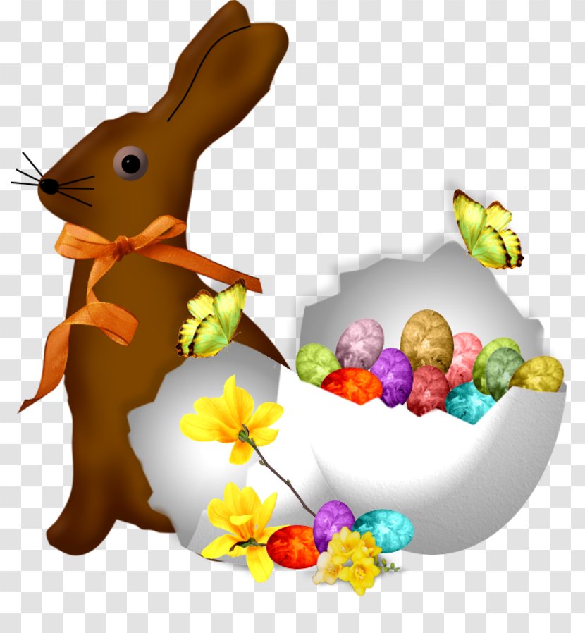 Easter Bunny Egg Domestic Rabbit Transparent PNG