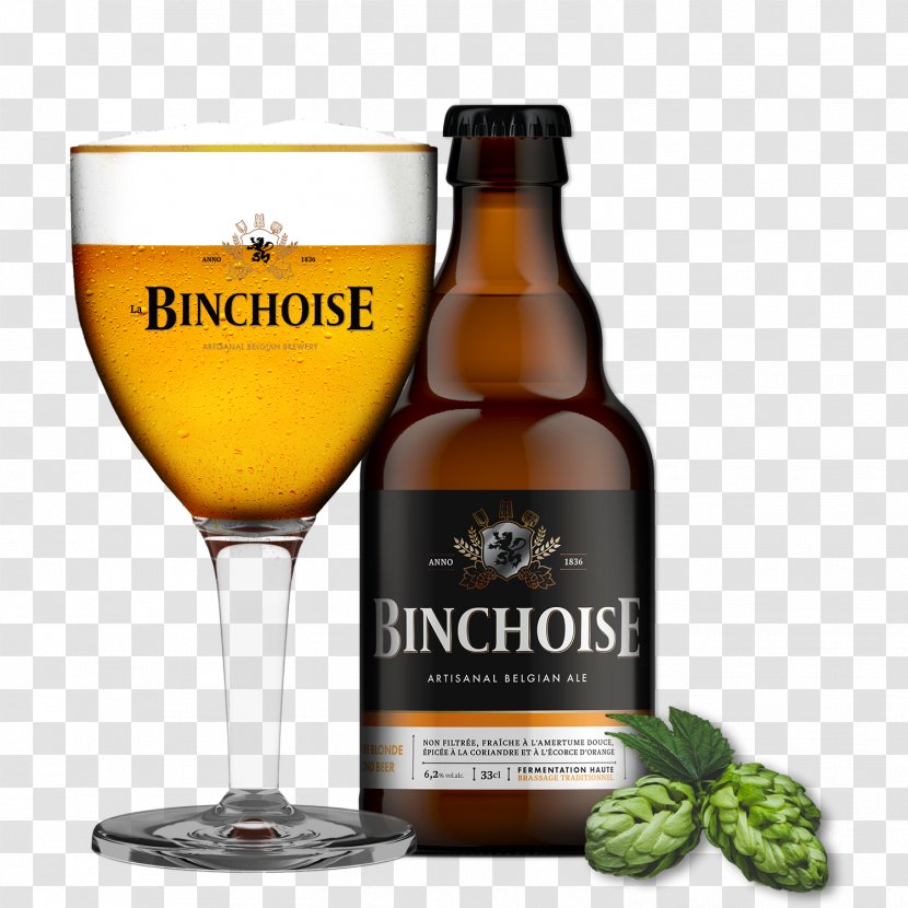 Ale La Binchoise Beer Tripel Brewery - Pale Transparent PNG
