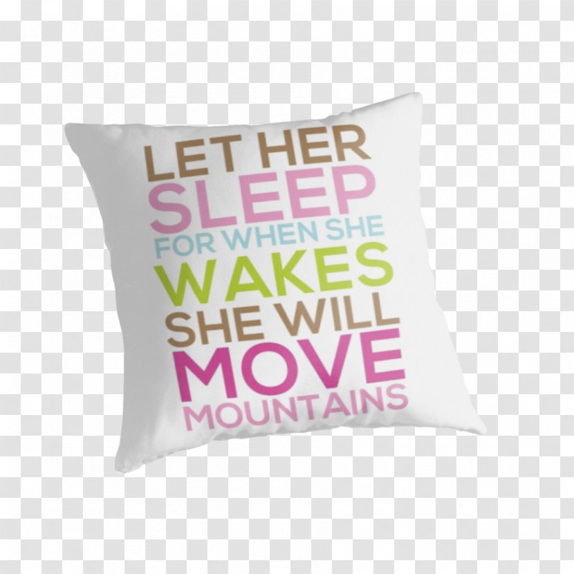 Throw Pillows Dernier Appel Sleep Cushion - Text - Pillow Transparent PNG