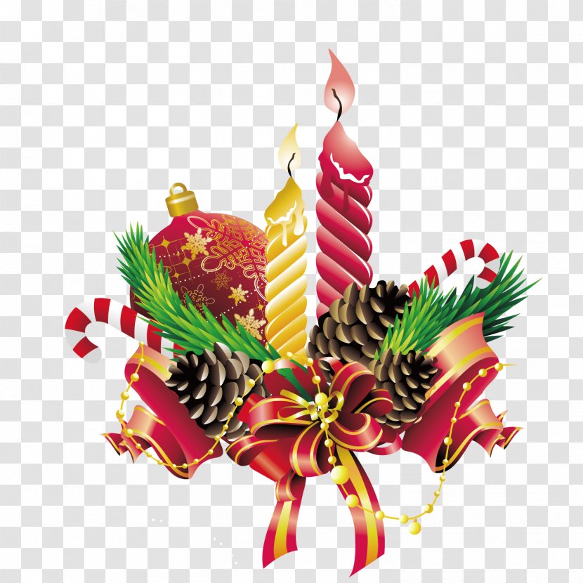 Candle Christmas - Decoration - Fruit Transparent PNG