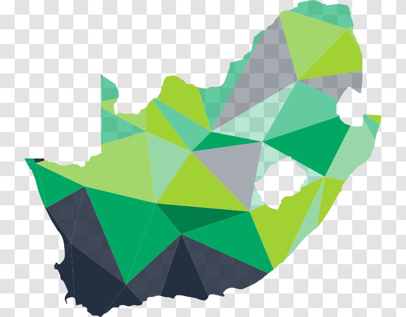 South Africa Vector Map - Green Transparent PNG