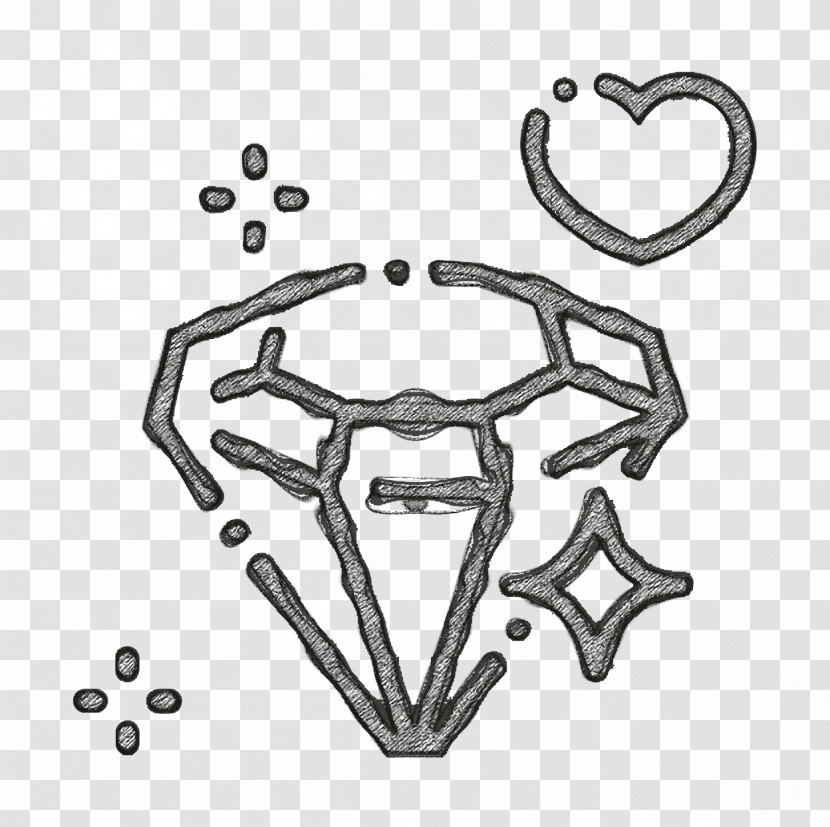 Diamond Icon Wedding Icon Transparent PNG
