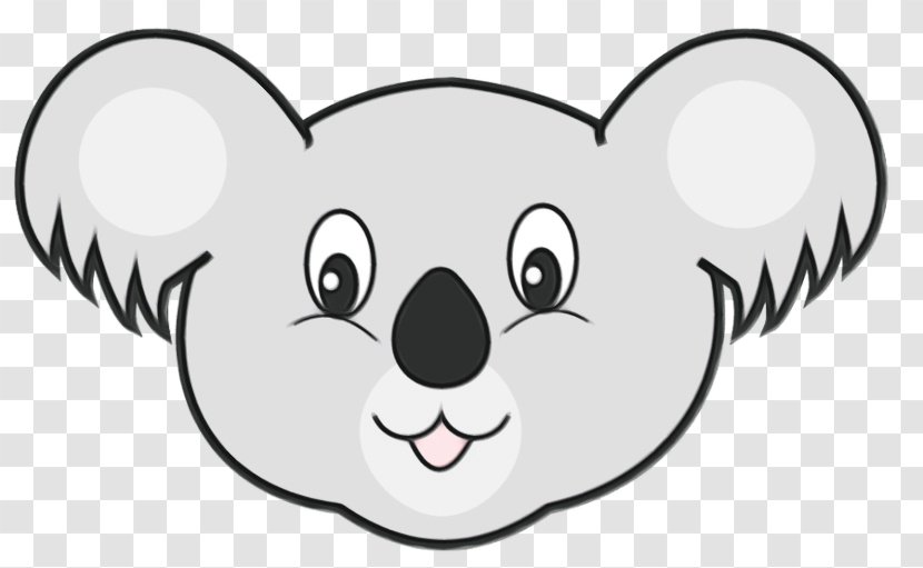 Koala Cartoon - Whiskers Line Art Transparent PNG