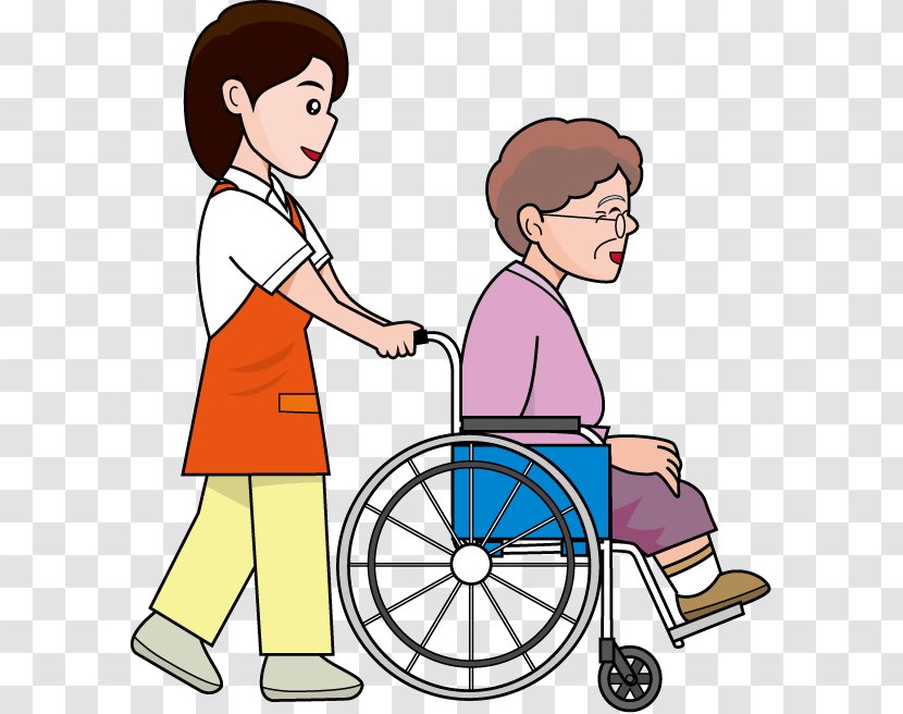 Wheelchair Caregiver 訪問介護員 Clip Art - Joint Transparent PNG