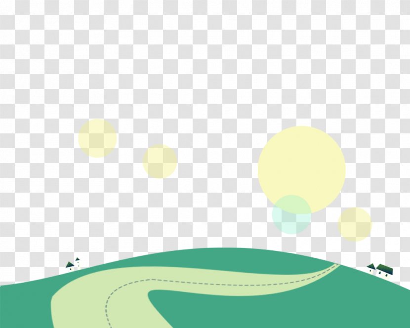Line Angle Point Pattern - Green Hillside Road Transparent PNG