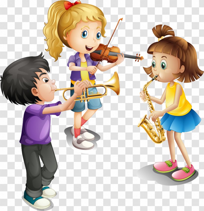 Musical Instrument Violin Illustration - Flower - Vector Painted Children Playing Transparent PNG
