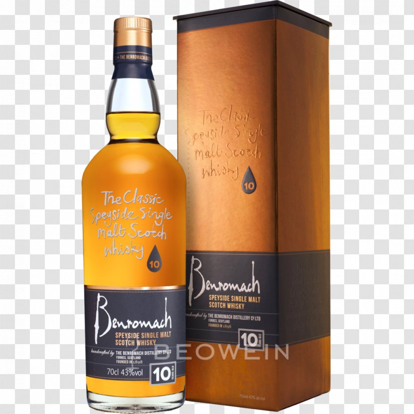 Benromach Distillery Speyside Single Malt Whisky Scotch Whiskey - Bisquit Transparent PNG