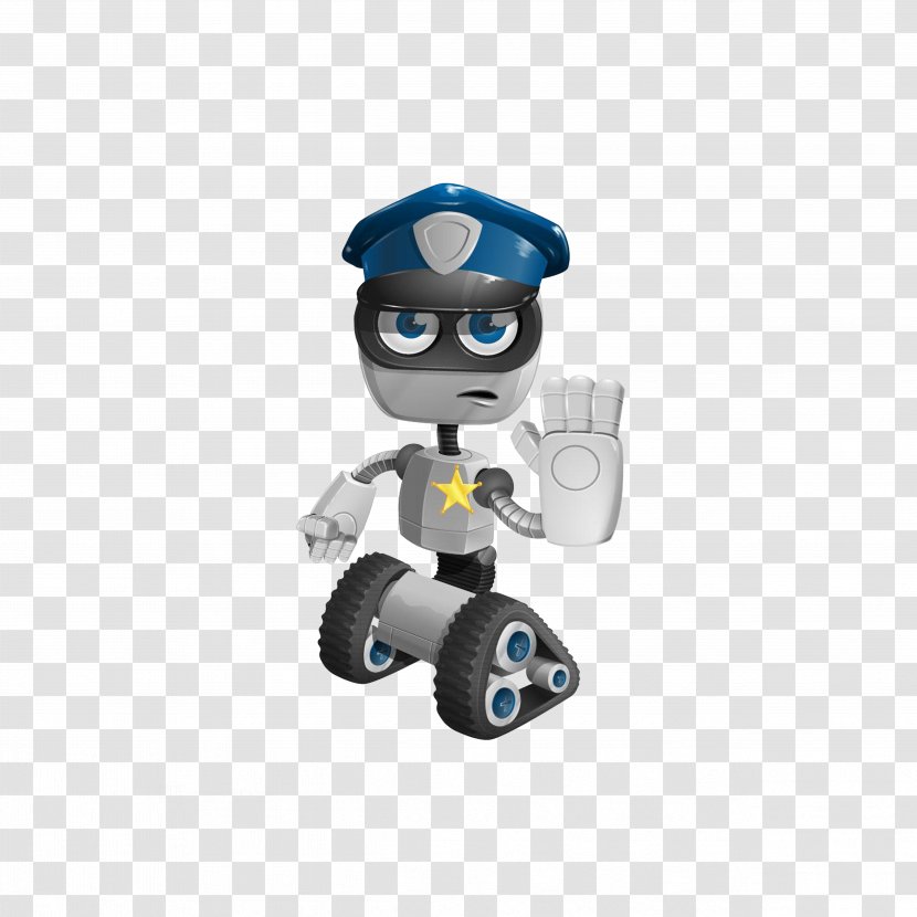 Traffic Police Gesture - Robot Transparent PNG