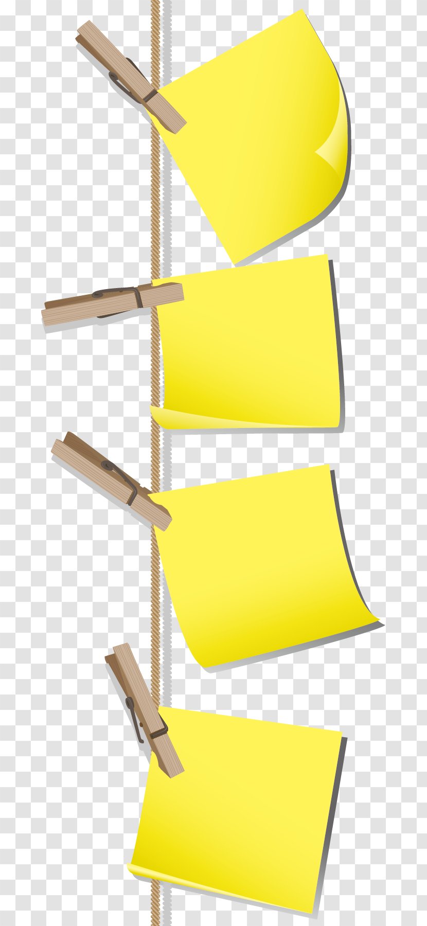 Paper Post-it Note Clip Art - Rectangle Transparent PNG