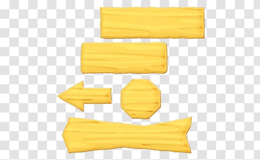 Yellow Angle Material - Rigatoni Transparent PNG