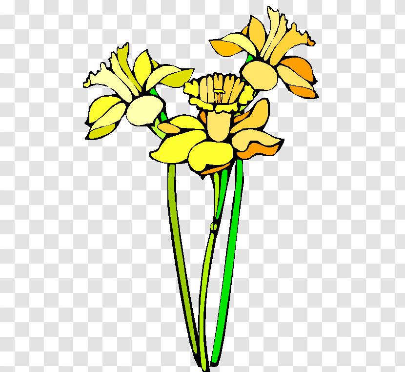 Flower Yellow Cut Flowers Plant Plant Stem Transparent PNG