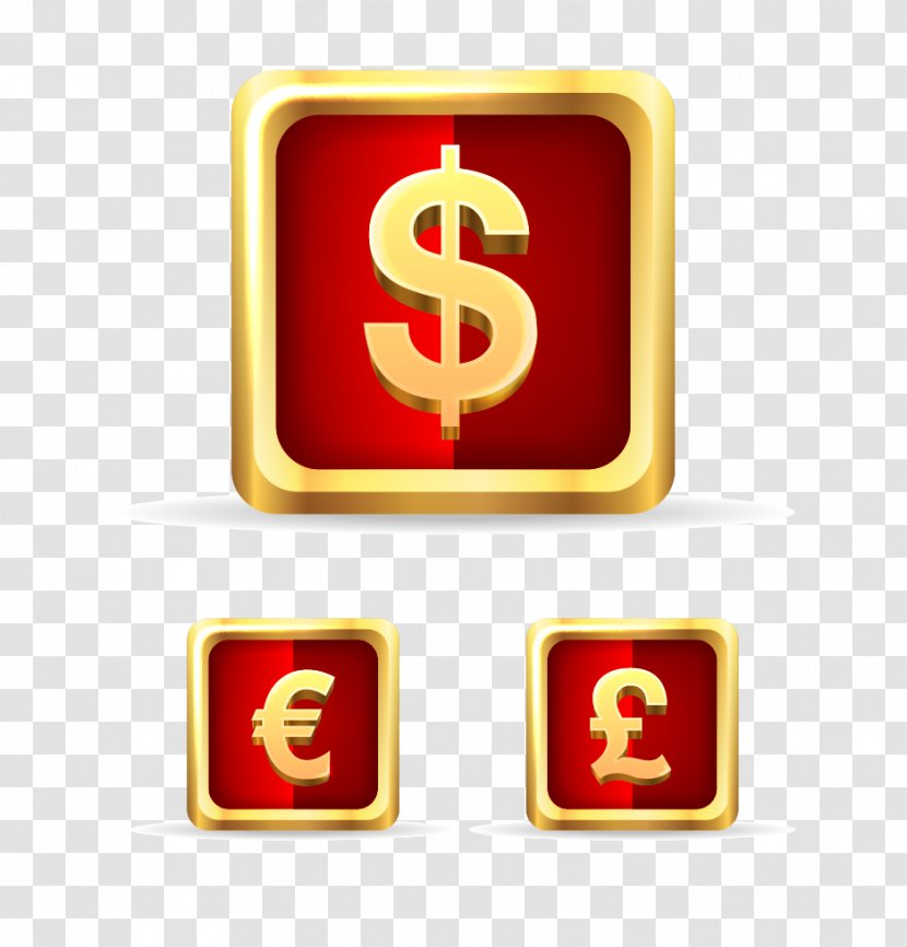 Icon - Sport - Monetary Gold Button Group Picture Download Transparent PNG