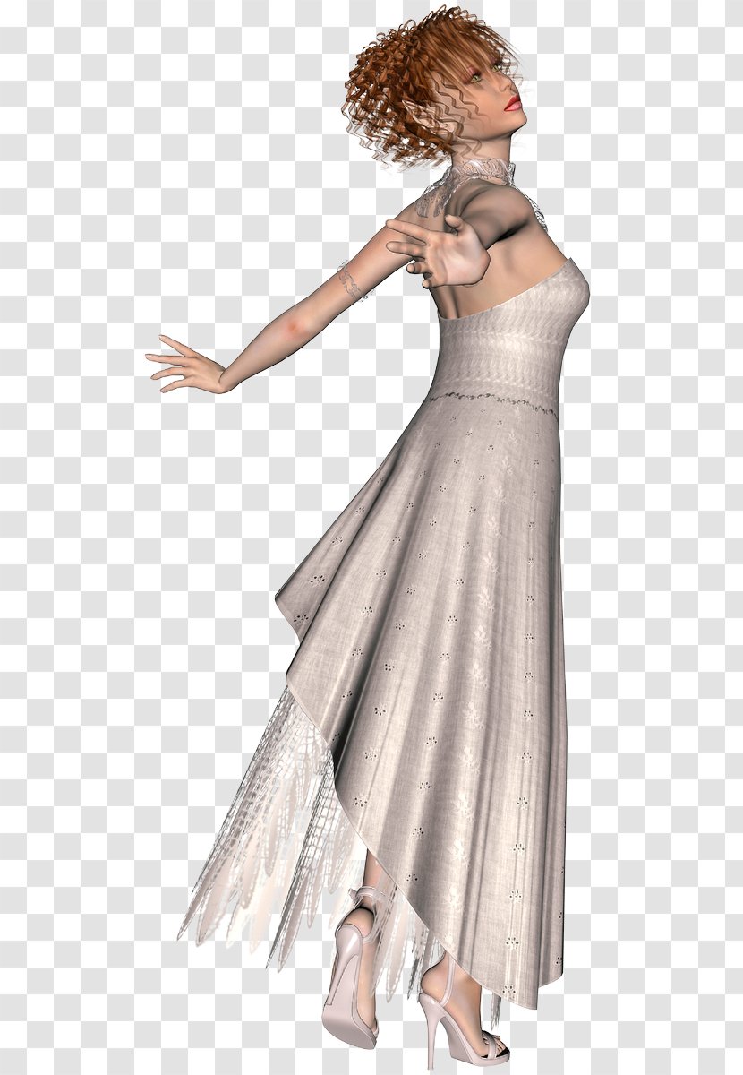 Fairy Dress Shoulder Gown 3D Computer Graphics - Frame Transparent PNG
