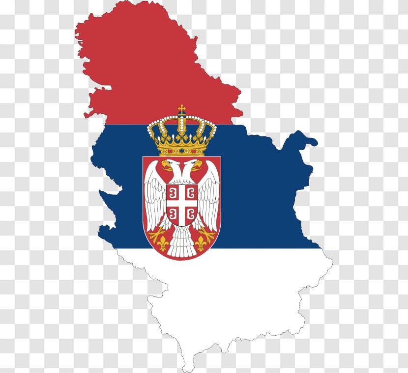 Serbia And Montenegro Flag Of Map - Poverty - Stroke Transparent PNG
