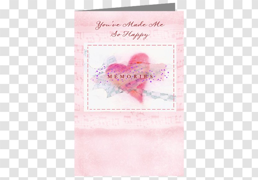 Greeting & Note Cards Pink M Heart - Card - 5 Yuan Red Envelope Transparent PNG
