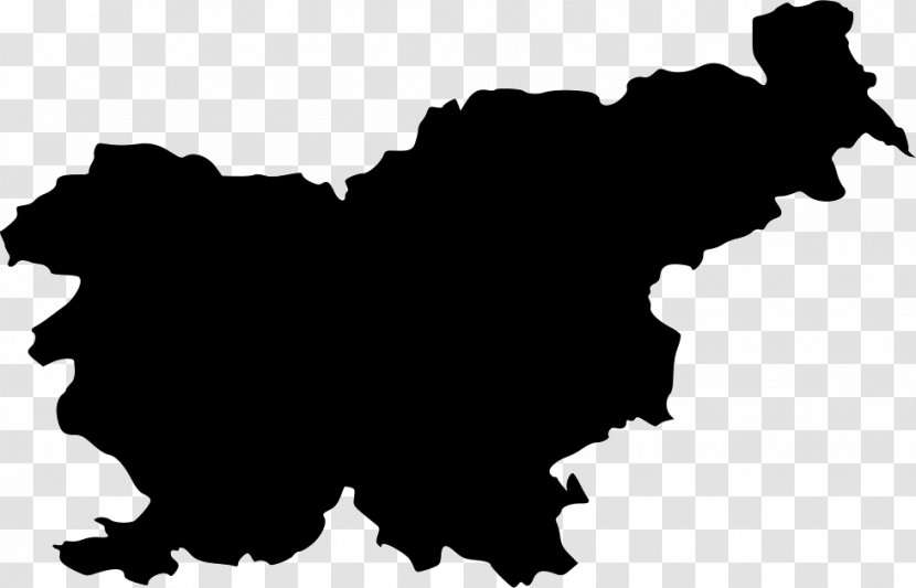 Eastern Slovenia Western NUTS Statistical Regions Of - Monochrome Photography - Map Transparent PNG