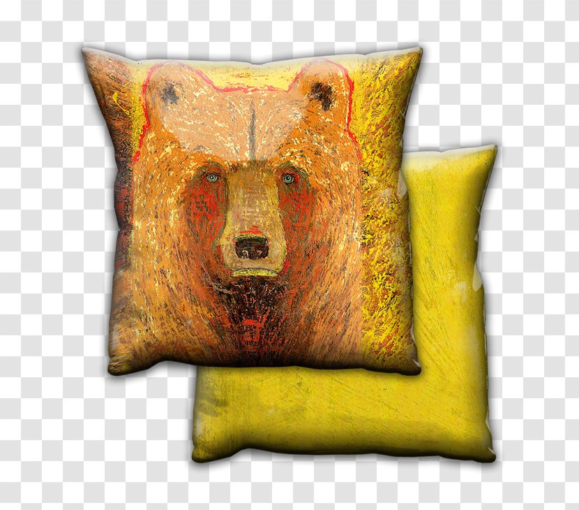 Bear Throw Pillows Cushion Bird - Snout Transparent PNG