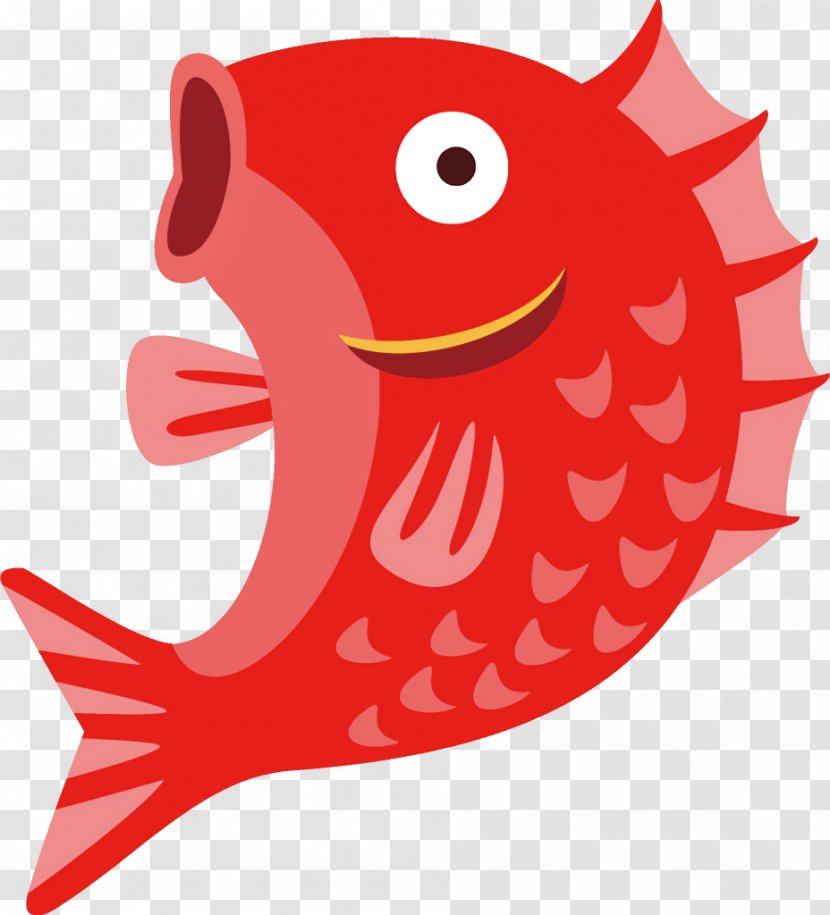 Fish Clip Art Cartoon Mouth - Red Snapper Bonyfish Transparent PNG